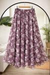 Astarlı şifon etek  Lila HBS30359