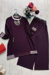 Ayrobin Kumaş Takım Mor UMS991
