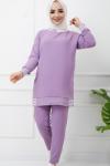 Ayrobin Kumaş Takım lila UMS991