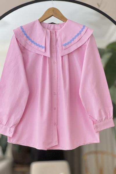 Bebeyaka  nakış işlemeli tesettür Tunik Gömlek DST2043