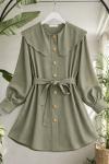 Bebeyaka  Kuşaklı Tunik Yeşil  TCN40159