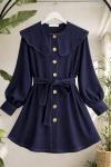 Bebeyaka  Kuşaklı Tunik Lacivert  TCN40159