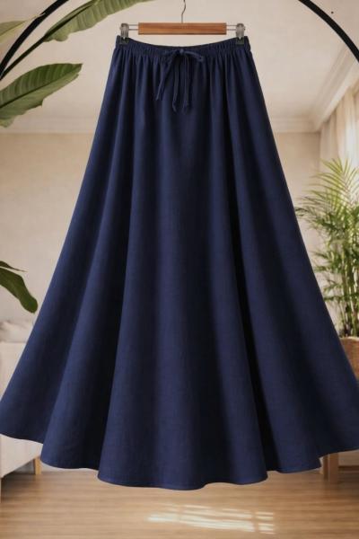 Bel lastikli keten  Etek Lacivert SLT30367