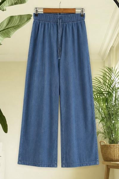 Bel lastikli  Bolpaça kot pantolon  FK9045