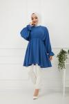 Bel Lastikli kiloş Tunik SaksTbt891