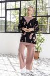 Benekli Tunik-pantolon Takım Gül TCN1219