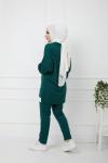 Beyaz Garnili Takım zümrüt  UMS 842
