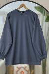 Beyzik Ovorsize Oysh Tunik Antrasit  NV4531