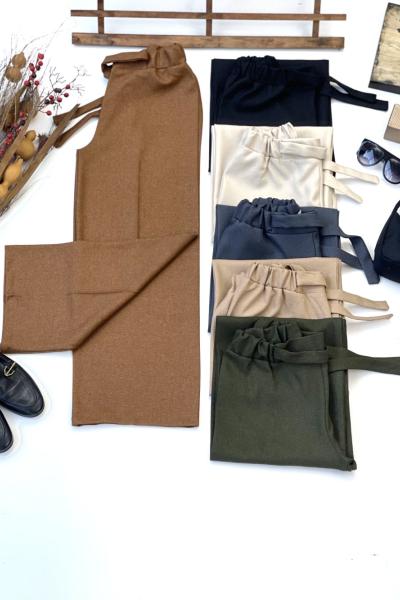 Bolpaça bel lastikli kışlık  pantolon Tarçın  FİX3022