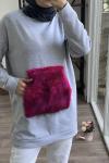 Cep peluşlu sweatshirt