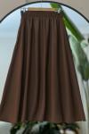 Cepli  Bel Lastikli Gabardın etek Kahve SLT30340