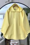 Cepli Kapşonlu  Tunik Sarı BK9013