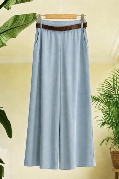 Çepli kemerli  Bolpaça Pantolon Bebemavi HBS9040