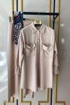 Cepli keten kumaş takım Bej TCN973