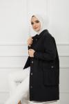 Cepli Kot ceket Siyah  SHR871