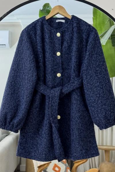 Cepli kuşaklı hakimyaka Kap Lacivert UMS50329