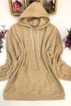 Cepli peluş sweatshirt  Camel SLT1285