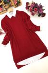 Cepli Triko Tunik  Kırmızı Htn783