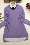 Cepli Triko Tunik  lila Htn783