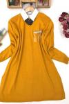 Cepli Triko Tunik  sarı NFS14404