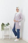 Cepli Yumoş Triko Hırka Lila  NFS7039