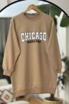 CHICAGO baskılı tunik camel SLT30147