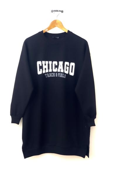 CHICAGO iki iplik tunik  siyah SLT40147