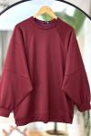 Çimalı Salaş Kol oyso Tunik Bordo BK9512