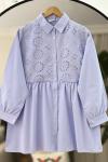 Dantel Detaylı Tunik Gömlek Bebemavi YR30539
