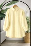 Dikiş Detaylı Tunik sarı DS2063