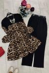 Dokuma Ayrobin Kumaş Takım Leopar  UMS995
