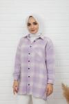 Ekoseli Oduncu Gömlek Lila TBT846