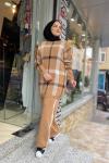 Ekoseli Triko Takım Camel TCN844