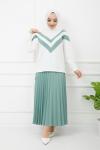 Etek Blüz Takım Mintyeşili ZNK1127