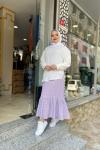 Etek Blüz Takım Lila  TCN1138