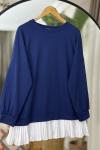 Etek Ucu Pile Detaylı Oyso Tunik İndigo NW6059