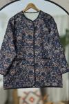 Etnik Desenli Kopitone Lacivert ceket FX8066
