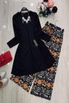Etnik Desen Kaşkorse Takım SİYAH UMS681