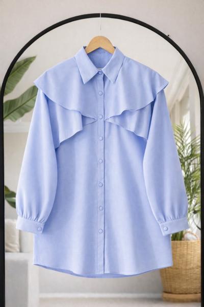 Fırfırlı Pelerinli Tunik Bebemavı BK9562