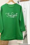 Freespirit baskılı tunik yeşil SLT3007