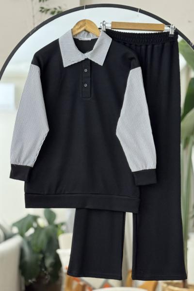 Gömlek Yaka oysh Takım Siyah UMS50314