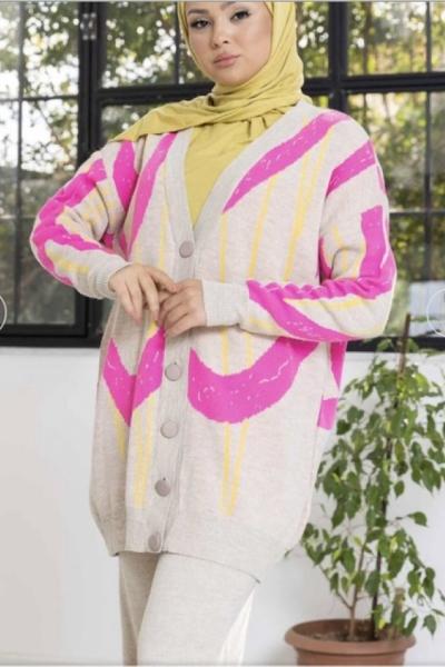 Hırkalı Triko Takım BejTCN1241