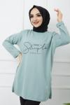 İki iplik penye tunik Mint  HBS996