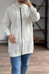 İki iplik kapşonlu sweatshirt slt 1514
