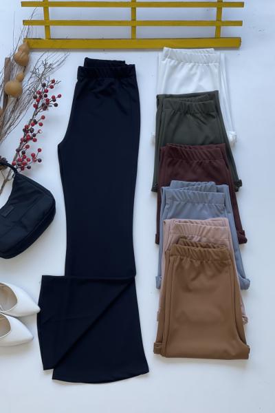 İspanyol paça  pantolon Siyah  SLT3086