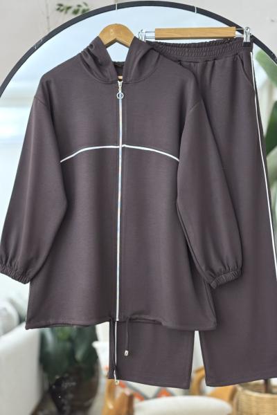 Kapşonlu  Salaş kalıp Spor oysh Takım Kahve TCN40111