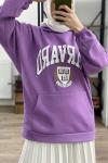 Kapşonlu sweat Shırt LİLA  ADY1249