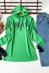 Kapşonlu  DREAM Tunik Yeşil  SLT3013