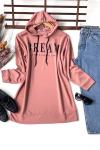 Kapşonlu  DREAM Tunik Gül   SLT3013
