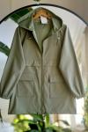 Kapşonlu  Cepli fermuarlı ceket Yeşil  NEW6014
